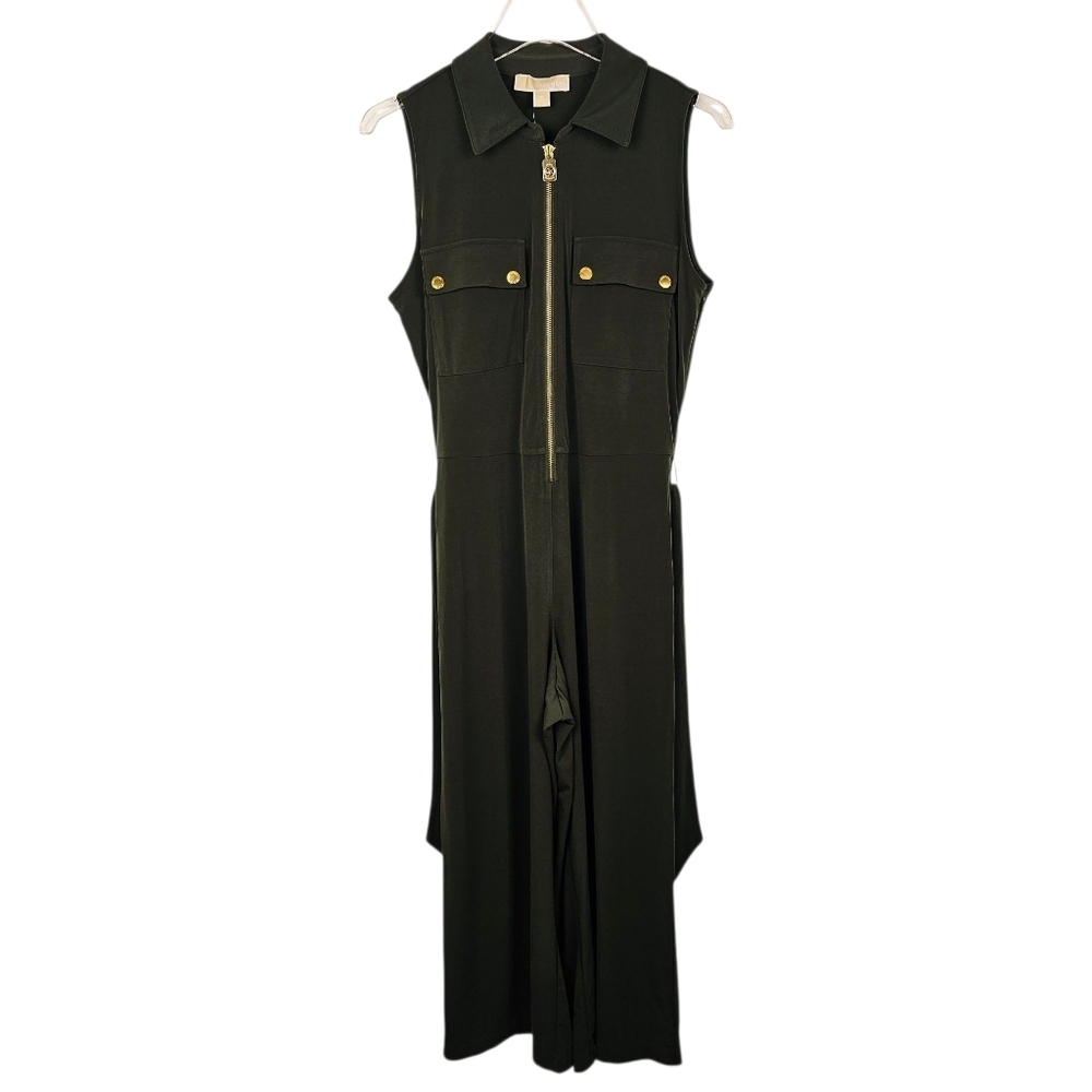 Michael Kors Green Cropped Jumpsuit NWT
